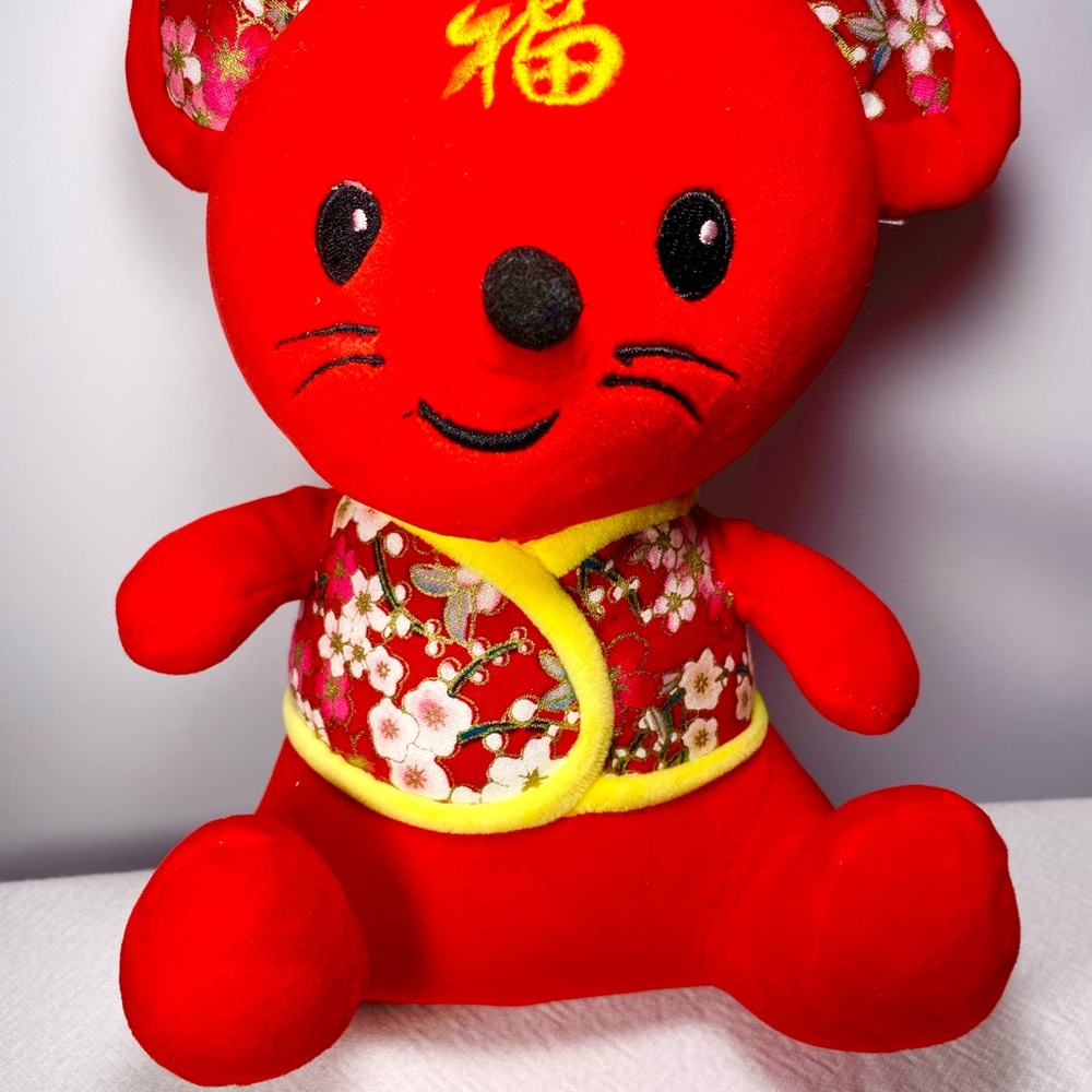 Chinese New Year Rat Mascot 2024 Plush Stuffed Animal “Fortune”